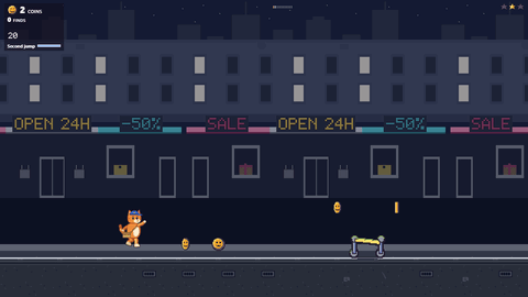 A run on Neon Rush, the map whose route ends with The Bargain Hunter